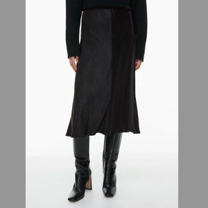 Babaton Pieta Satin Skirt Satin